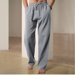Men's Casual Pants Manufacturer - Wide Leg Thin Cotton Linen for Spring Summer