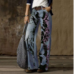 Jeans Manufacturer - Retro Casual Straight Leg Wide Leg