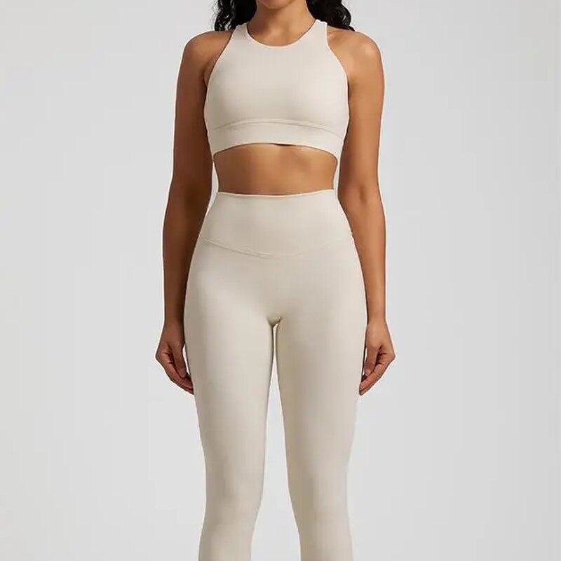 Yoga Suit Set Manufacturer - Casual for Pilates Beautiful Back Nude