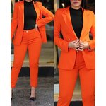 Women's Casual Suit Manufacturer - Solid Color Slim Fit Double Breasted for Office
