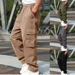 Men's Casual Pants Manufacturer - Loose Straight Workwear with Pocket