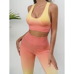 Sports Pants Manufacturer - Tie Dyed High Waist Buttocks Two-piece