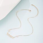 Necklace Manufacturer - Love Heart Gold Zircon Alphabet MoM Gift