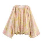 Women's Blouse Manufacturer - Vintage Long Sleeve O Neck Casual in XL Size