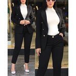 Women's Casual Suit Manufacturer - Solid Color Slim Fit Double Breasted for Office