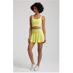 Tennis Suit Manufacturer - Nude Pleated Mini Skirt for Running Fitness