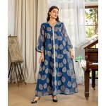 Muslim Party Dress Manufacturer - Elegant Mesh Embroidered for Autumn & Spring