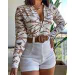 Women's Casual Set Manufacturer - Light Cooked Digital Printed Shirt & Shorts