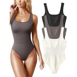 Bodysuit Shapewear Manufacturer - Seamless Round Neck Tummy Control Full Body