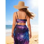 Swimsuit Set Manufacturer - Split Tie Dye Bikini Plus Size Three-piece