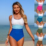One Piece Swimwear Manufacturer - Color Blocking Sexy Slim