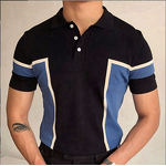 Men's Polo Shirt Manufacturer - Fashion Splicing Business Knitted