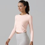 Yoga Clothes Top Manufacturer - Pure Color Duplex Damask Close-fitting Corset