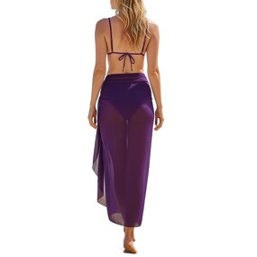 Bikini Swimwear Manufacturer - Three Piece Solid Color with Flower