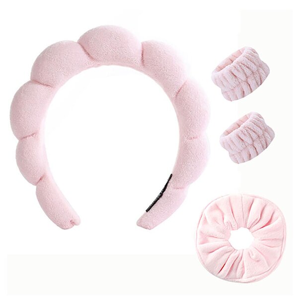 Spa Headband Manufacturer - Puffy Terry Towel Cloth Fabric for Makeup