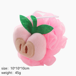 Shower Sponge Manufacturer - Flower Shape Fruit Designs Mesh Pouf
