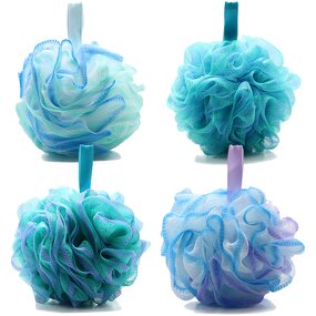 Bath Sponge Set Manufacturer - 60g 75g 4 Pack Ocean Colors Mesh