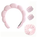 Spa Headband Set Manufacturer - with Wristband Puffy Sponge Non Slip