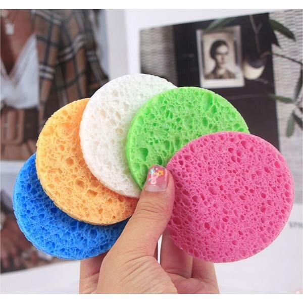 Facial Cleaning Sponge Manufacturer - Natural Cellulose Round Shape