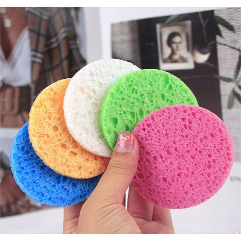 Facial Cleaning Sponge Manufacturer - Natural Cellulose Round Shape