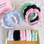 Spa Headband Manufacturer - Puffy Terry Towel Cloth Fabric for Makeup