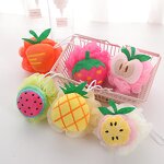 Shower Sponge Manufacturer - Flower Shape Fruit Designs Mesh Pouf