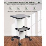 Esthetician Rolling Trolley - Cart With Tray Wheels and Stand for Beauty Machines