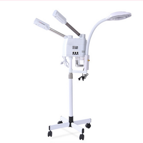 3 in 1 Facial Steamer - Hot and Cold With 8X Magnifying Lamp for Salon