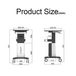 Beauty Salon Equipment Trolley - Furniture Facial Machine Carts for Spa