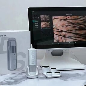 Skin Analyzer Testing Scanner - 15.6inch Hair Scalp Follicle Detector Moisture Tester