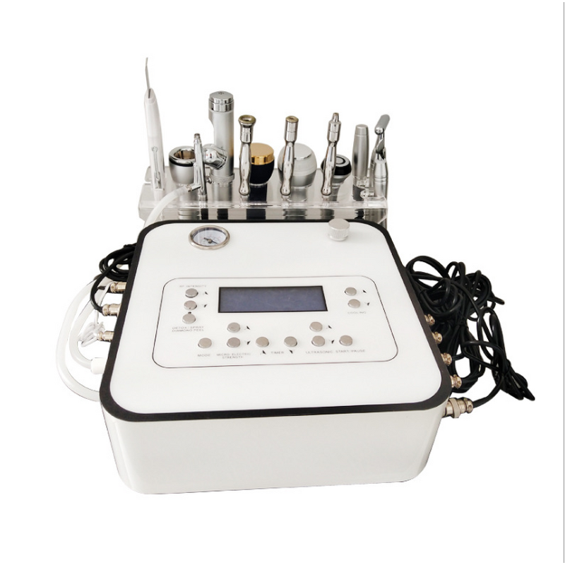 SY-MST11 Facial Machine - 10 in 1 Spa Microdermabrasion RF Scrubber Iontophoresis