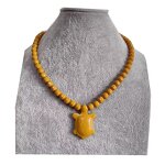 Orgone Pendant Necklace - Black Tourmaline Amethyst 3mm Layered Beaded