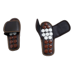 Tourmaline Foot Slippers - Deep Tissue Acupressure Reflexology Plantar Relief