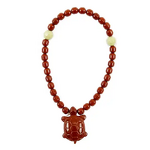 Amethyst Tourmaline Necklace - Black 3mm Layered Negative Ion Energy Pendant