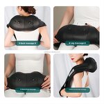 Heated Neck Massager - Luxury Smart Electric Infrared Wireless Car Home