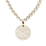 Orgone Pendant Necklace - Black Tourmaline Amethyst 3mm Layered Beaded