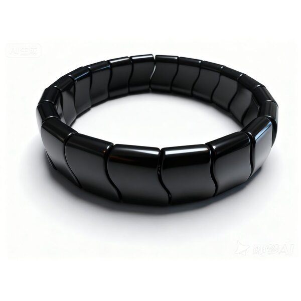 Tourmaline Stone Bracelet - Handmade Black Crystal Healing Chakra Massage