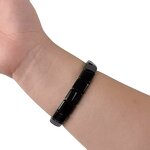 Tourmaline Stone Bracelet - Handmade Black Crystal Healing Chakra Massage