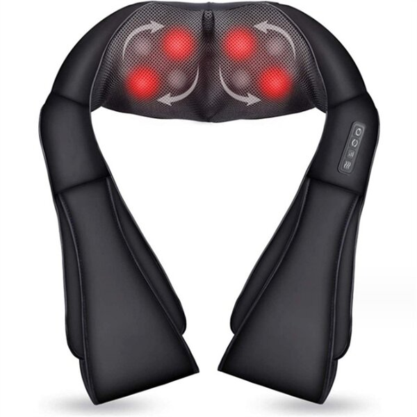 Heated Neck Massager - Luxury Smart Electric Infrared Wireless Car Home
