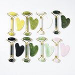 Rose Quartz Face Kit - Zl 3-in-1 Jade Roller Gua Sha Facial Beauty Tools