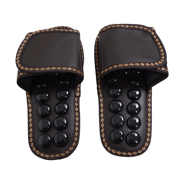 Jade Massage Slippers - ZL-FMB01 Natural Stone Shiatsu ROHS OEM Logo