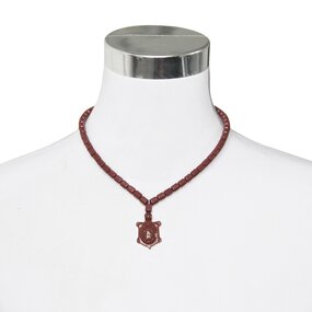 Orgone Pendant Necklace - Black Tourmaline Amethyst 3mm Layered Beaded