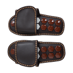 Tourmaline Foot Slippers - Deep Tissue Acupressure Reflexology Plantar Relief