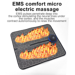 EMS Foot Massager - Black Electric Vibration TENS Pad Weight Loss Roller