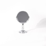 Desktop Mirror Factory - Hot Selling 3 Inches Double Sided Crystal Handle Fancy Design Magnifying