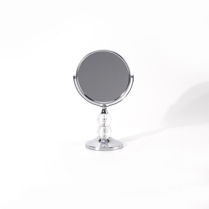 Desktop Mirror Factory - Hot Selling 3 Inches Double Sided Crystal Handle Fancy Design Magnifying