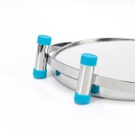 Stainless Steel Mirror Factory - HD Metal Table Top Double-Sided 360° Rotating Magnifying Portable Beauty