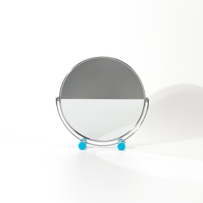 Stainless Steel Mirror Factory - HD Metal Table Top Double-Sided 360° Rotating Magnifying Portable Beauty