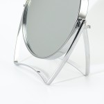 Portable Makeup Mirror Manufacturer - Table-Type Oval 360° Rotating Double-Sided for Household Dormitory