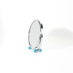 Stainless Steel Mirror Factory - HD Metal Table Top Double-Sided 360° Rotating Magnifying Portable Beauty